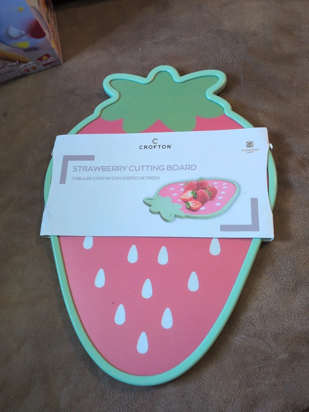 Crofton Pink & Mint Strawberry Cutting Board